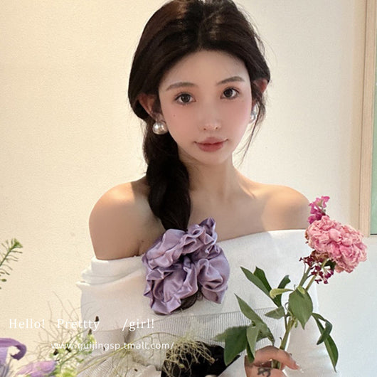 Aro Plisado Oversized Estilo Ballet Coreano para el Cabello - Image 3
