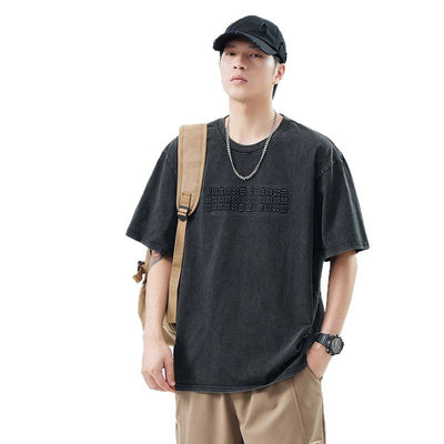 Playera Oversize Pesada de Manga Corta para Hombre - Image 4