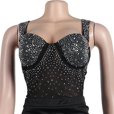 Conjunto de Dos Piezas con Strass, Espalda Descubierta en Dos Colores - Image 23