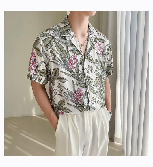 Camisa Cuello Cubano Hombros Sueltos - Image 32