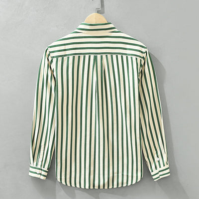 Camisa Holgada de Rayas Verticales Manga Larga - Image 15