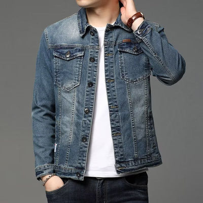 Chaqueta Denim Coreana Slim Fit para Hombre - Image 4
