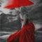Cuadro Decorativo Niña en la Lluvia