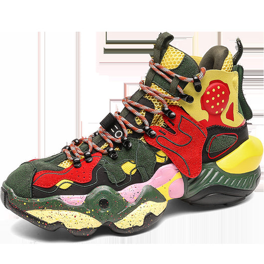 Zapatos Casuales con Diseño Colorblock y Punta Redondeada - Image 11