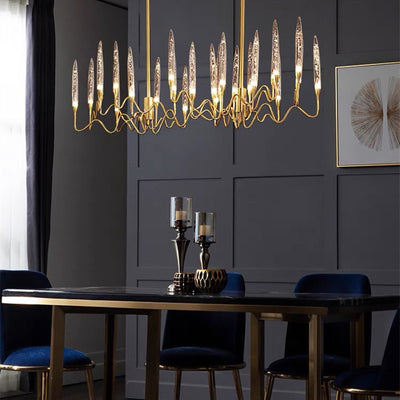 Lámpara Cristal Vela Francesa con Personalidad Europea