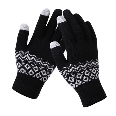 Guantes Tejidos para Mujer con Pantalla Táctil y Diseño Jacquard - Image 13