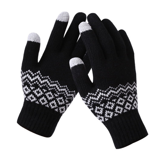 Guantes Tejidos para Mujer con Pantalla Táctil y Diseño Jacquard - Image 13