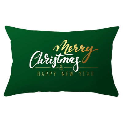 Funda de Almohada Navideña Serie Verde con Estampado Piel de Melocotón - Image 23