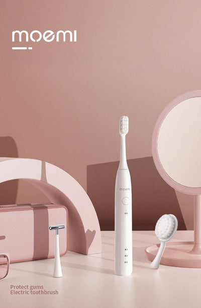 Cepillo de Dientes Eléctrico Ultrasónico Moemi con Cerdas Suaves para Adultos - Image 8
