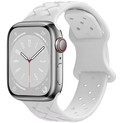 Correa Apple Watch Bambú Cuadros y Encaje Silicona Deportiva - Image 3