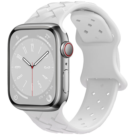Correa Apple Watch Bambú Cuadros y Encaje Silicona Deportiva - Image 3