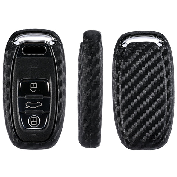 Funda para Llaves de Auto en Fibra de Carbono y Silicona