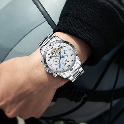 Reloj Mecánico Automático con Calendario Perpetuo para Hombre - Image 8