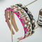 Diadema de Cristales y Perlas en Aleación para Accesorios de Moda