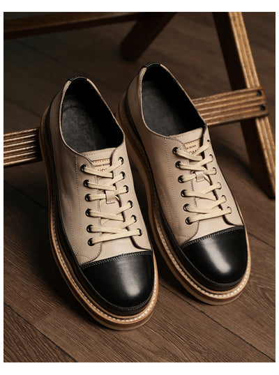 Zapatos Casuales de Cuero Genuino con Plataforma - Estilo Vintage Artesanal - Image 12
