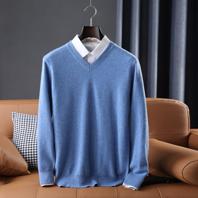 Suéter Escote V Lana Estilo Coreano - Polera Base Versátil - Image 13