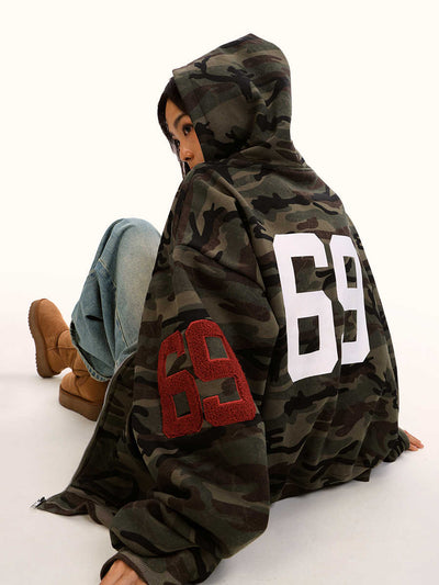Sudadera Tipo Cardigan Camuflaje Forrada en Polar Grueso - Image 3