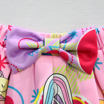 Conjunto Infantil de Falda y Blusa de Manga Corta con Diseño Animado - Image 13