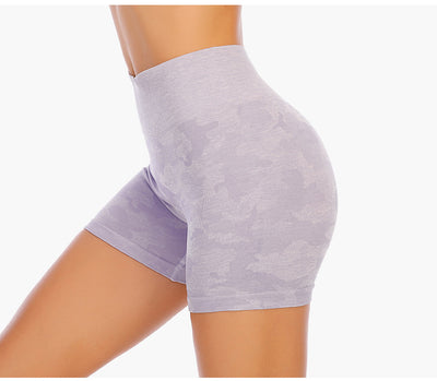 Shorts de Yoga Camuflaje Súper Elásticos sin Costuras - Image 17
