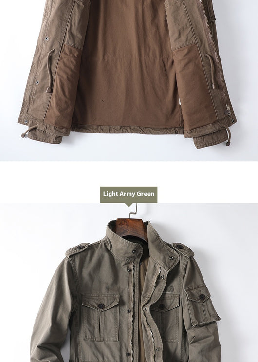 Chaqueta Casual Suelta con Cierre para Hombre - Image 9