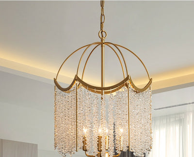Lámpara de Araña de Cristal Americano Estilo Francés Lujo - Image 12