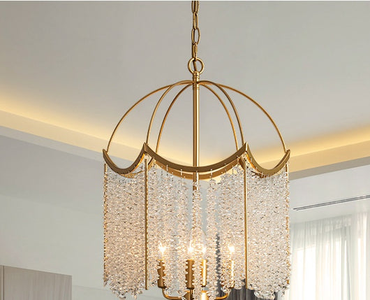 Lámpara de Araña de Cristal Americano Estilo Francés Lujo - Image 12