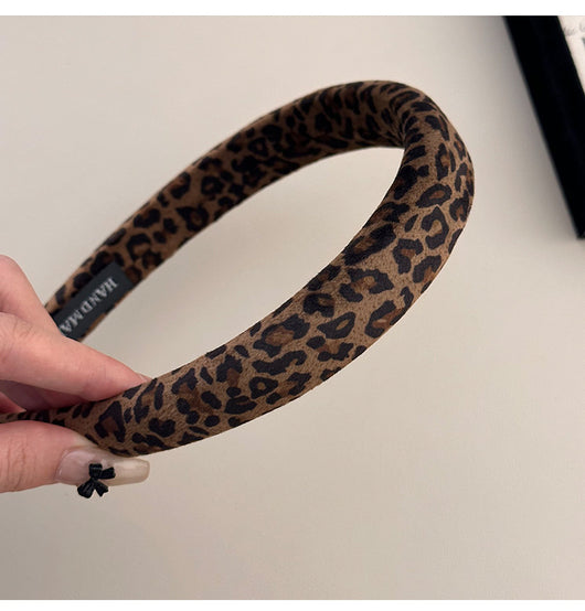 Diadema Vintage Leopardo en Terciopelo - Accesorio Versátil para Cualquier Estilo - Image 17