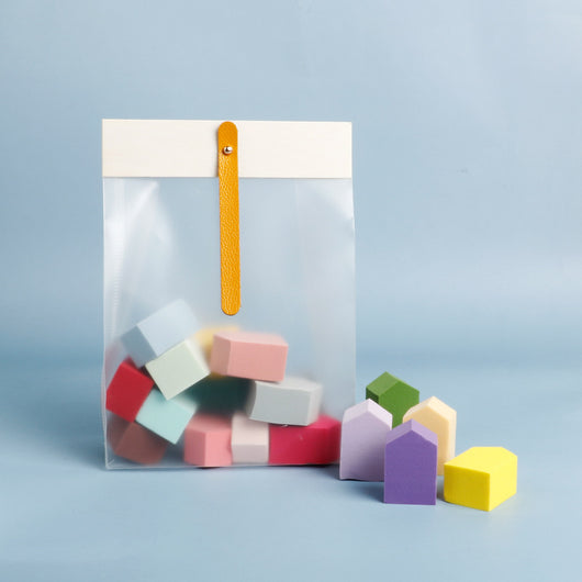 Esponja Triangular Suave de Gelatina para Maquillaje con Bolsa - Image 4