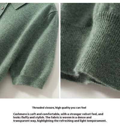 Suéter Tipo Polo de Cachemira para Hombre Ejecutivo - Image 21