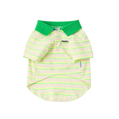 Polo de Algodón Ligero a Rayas Verdes para Mascotas - Ropa de Verano - Image 8