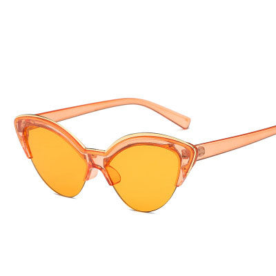 Purple cat-eye sunglasses with translucent frames and purple lenses, featuring a silver-tone accent. - Image 10
