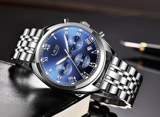 Reloj Deportivo Deportivo de Acero Inoxidable con Esfera Grande Estilo Europeo - Image 14