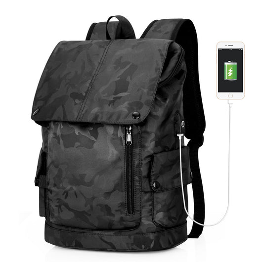 Mochila Retro Casual para Hombre - Diseño Minimalista Estudiante - Image 3