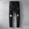 Jeans Skinny Stretch con Roturas y Parches Negros