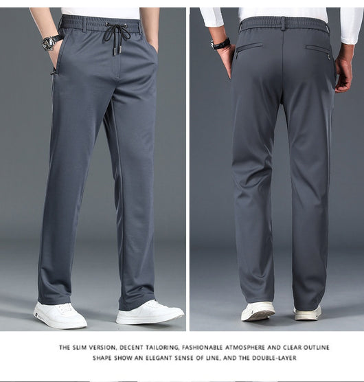 Pantalones de Cintura Elástica Holgados y Rectos para Hombre - Image 20