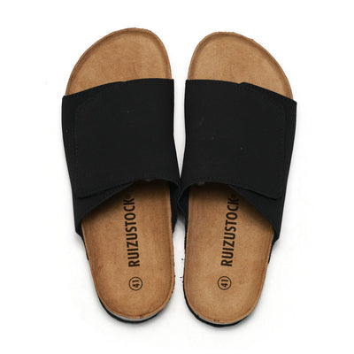 Pantuflas de Corcho y Cuero para Hombre - Sandalias Retro Cómodas - Image 5