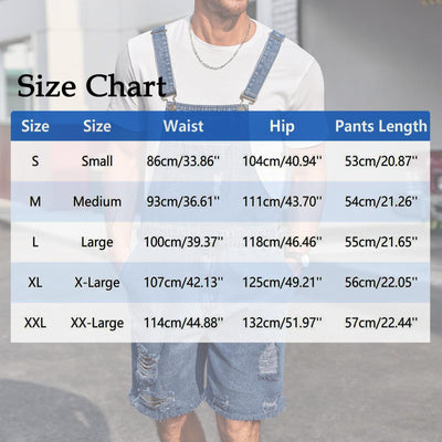 Shorts Vaquero Rotos con Tirantes para Hombre - Image 6