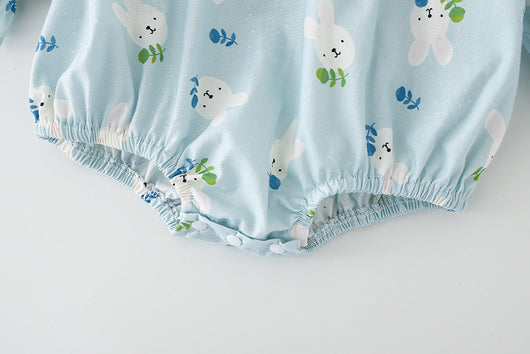 Vestido Enterizo Azul con Mangas Largas para Niñas - Image 15
