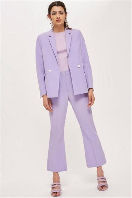 Traje Ejecutivo Naranja para Mujer con Solapa Muesca - Primavera y Otoño - Image 10