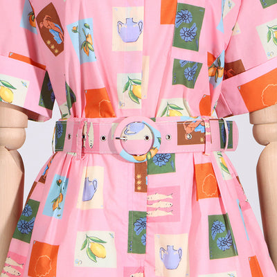 Conjunto Casual Estampado para Mujer - Blusa y Shorts de Diseño Moderno - Image 11