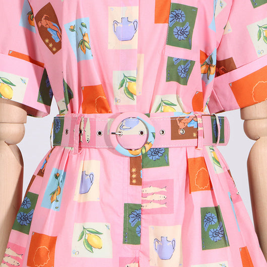 Conjunto Casual Estampado para Mujer - Blusa y Shorts de Diseño Moderno - Image 11