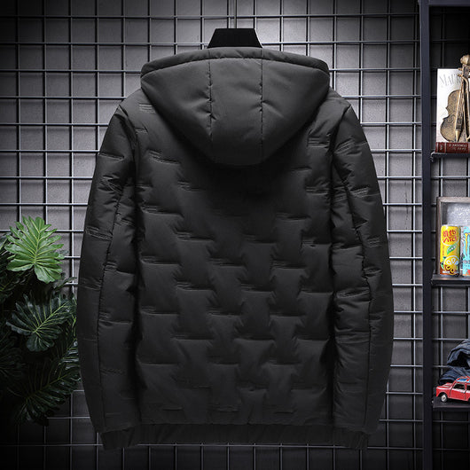 Chaqueta Acolchada de Invierno con Capucha para Hombre - Image 3