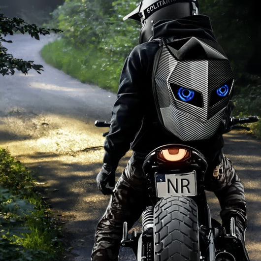 Casco Integral Motocicleta Sharingan Luminoso con Bluetooth Impermeable - Image 9