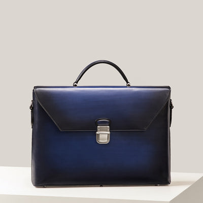 Bolso Vintage Artesanal de Cuero con Solapa para Negocios - Image 2