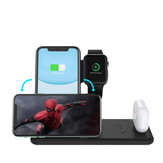 Cargador Inalámbrico Stand para iPhone Compatible - Image 4