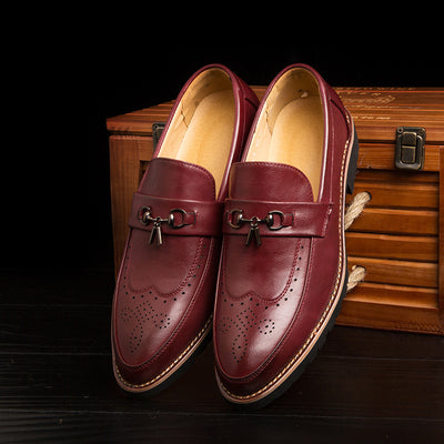 Zapatos de Cuero Británicos para Hombre - Suela Flexible Transpirable - Image 10