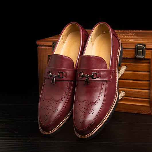 Zapatos de Cuero Británicos para Hombre - Suela Flexible Transpirable - Image 10