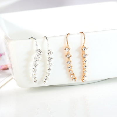 Aretes Largos de Cristales para Novia - Image 3