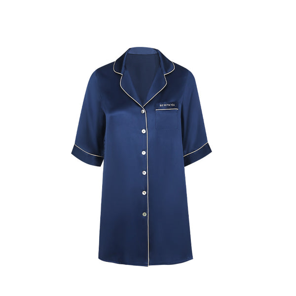 Camisón de Seda Midi para Primavera y Verano - Pijama Elegante para el Hogar - Image 4