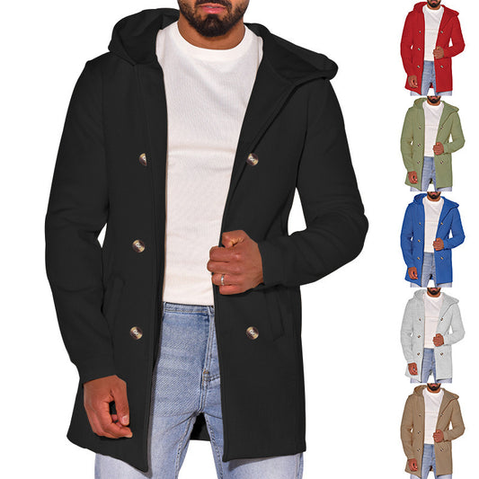 Abrigo de Lana Tipo Trench para Hombre - Image 2